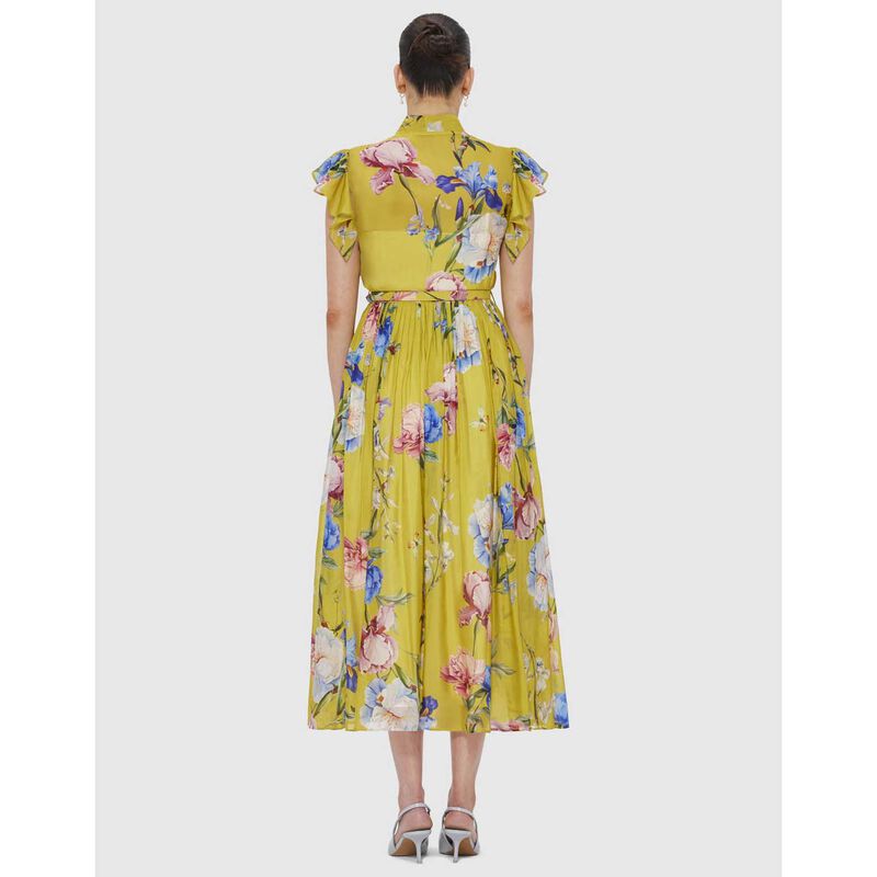 LEO LIN Grace Flutter Sleeve Midi Dress image number 1